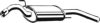 VW 357253609 End Silencer